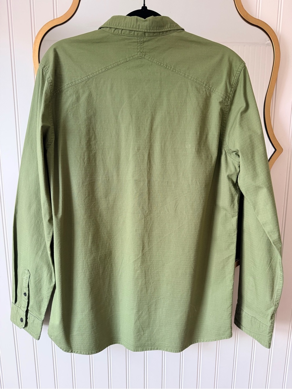 Roark Olive Green Long-Sleeve Button-Up Work Shirt - Picture 6 of 9